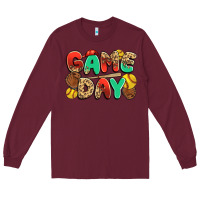 Burgundy game day softball Long Sleeve Tee - JahusDesignShop