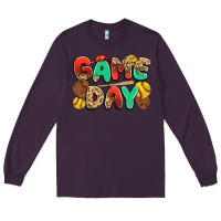 Plum game day softball Long Sleeve Tee - JahusDesignShop