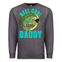 Charcoal Heather reel cool daddy Premium Sweatshirt - Jasminsmagicworld