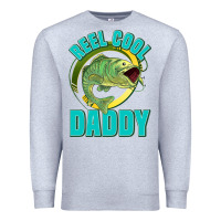 Heather Grey reel cool daddy Premium Sweatshirt - Jasminsmagicworld