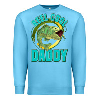 Ocean Blue reel cool daddy Premium Sweatshirt - Jasminsmagicworld