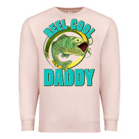 Pale Pink reel cool daddy Premium Sweatshirt - Jasminsmagicworld