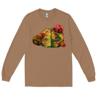 Toasted Coconut Gymnocalycium Variegated Cactus Long Sleeve Tee - LillyAllenDesigns