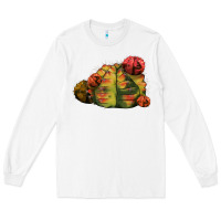 White Gymnocalycium Variegated Cactus Long Sleeve Tee - LillyAllenDesigns
