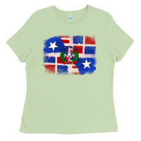Matcha dominican and puerto rico flag Ladies Tee - texasbilliewilder
