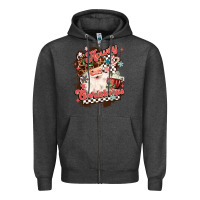 Charcoal Heather western howdy christmas Zipper Hoodie - MaliasSmallBusiness