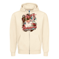 Sandshell western howdy christmas Zipper Hoodie - MaliasSmallBusiness