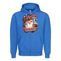 True Royal western howdy christmas Zipper Hoodie - MaliasSmallBusiness