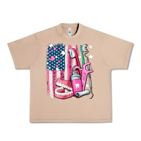 Burro American flag and dental elements with teeth Urban Heavy Tee - AdoDesignShop