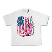 Lunar Rock American flag and dental elements with teeth Urban Heavy Tee - AdoDesignShop