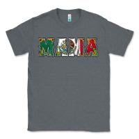 Charcoal Heather mexican flag mama Classic Tee - Jasminsmagicworld