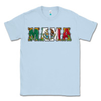 Dusty Blue mexican flag mama Classic Tee - Jasminsmagicworld