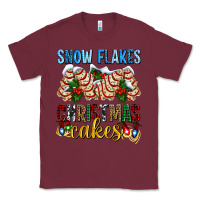 Burgundy snow flakes christmas cakes ado Classic Tee - AdoDesignShop