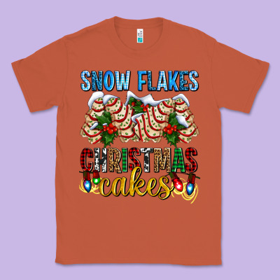 Snow Flakes Christmas Cakes Ado Classic Tee Designed By Adodesignshop