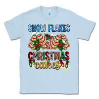 Dusty Blue snow flakes christmas cakes ado Classic Tee - AdoDesignShop
