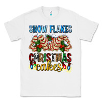 White snow flakes christmas cakes ado Classic Tee - AdoDesignShop