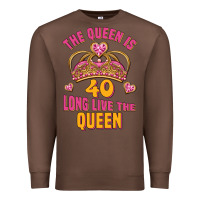 Chestnut the queen is 40 long live the queen Premium Sweatshirt - Jasminsmagicworld
