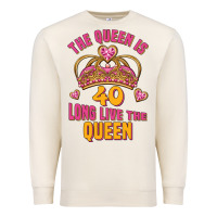 Sandshell the queen is 40 long live the queen Premium Sweatshirt - Jasminsmagicworld