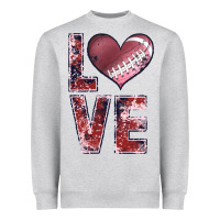Heather Grey football love Heavyweight Sweatshirt - JahusDesignShop