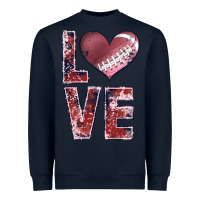 Navy football love Heavyweight Sweatshirt - JahusDesignShop