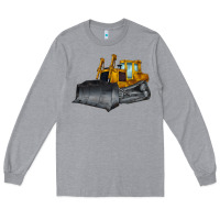 Heather Grey Bulldozer Long Sleeve Tee - LillyAllenDesigns