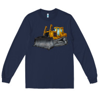 Navy Bulldozer Long Sleeve Tee - LillyAllenDesigns