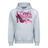 Heather Grey Crush Cancer with high heels Cancer Awareness Urban Hoodie - HowdyJamesFarm