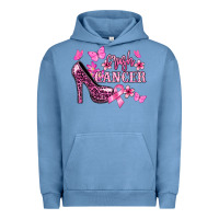 Pigment Pebble Blue Crush Cancer with high heels Cancer Awareness Urban Hoodie - HowdyJamesFarm