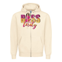 Sandshell boss lady afro woman Zipper Hoodie - NancyCooperArtShop