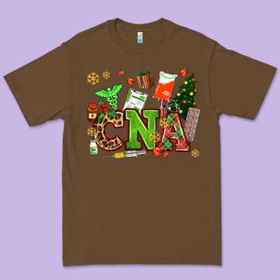Cna Christmas Premium Tee Designed By Adodesignshop