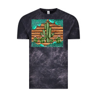 Cloud Black cactus gemstone Vintage Tee - JahusDesignShop