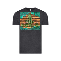 Vintage Black cactus gemstone Vintage Tee - JahusDesignShop