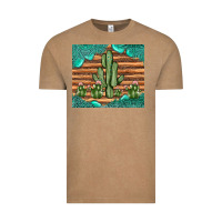 Vintage Coffee cactus gemstone Vintage Tee - JahusDesignShop