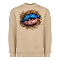 Mushroom western 4 of july lips Heavyweight Sweatshirt - BundleAndBundleShop