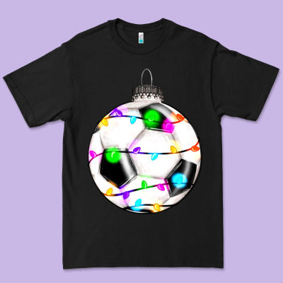 Christmas Soccer Premium Tee Designed By Ranaportraitstore