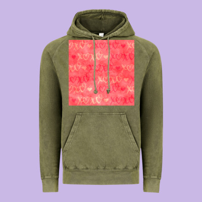 Valentines Day Xoxo Seamless Pattern Vintage Hoodie Designed By Bundleandbundleshop