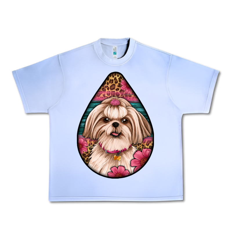 Shih Tzu Teardrop Earrings Urban Heavy Tee by Artiststas | Teevron