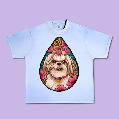 Shih Tzu Teardrop Earrings Urban Heavy Tee Designed By Artiststas