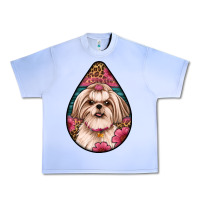 Grape Ice shih tzu teardrop earrings Urban Heavy Tee - Artiststas
