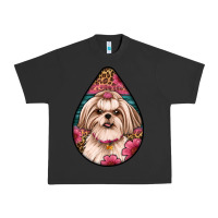 Pigment Black shih tzu teardrop earrings Urban Heavy Tee - Artiststas