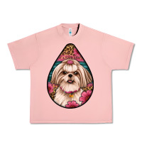 Salmon shih tzu teardrop earrings Urban Heavy Tee - Artiststas