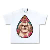 White shih tzu teardrop earrings Urban Heavy Tee - Artiststas