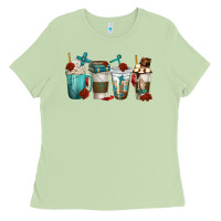 Matcha faith coffee cups Ladies Tee - texasbilliewilder