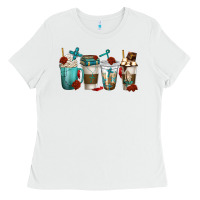 White faith coffee cups Ladies Tee - texasbilliewilder