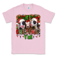Bubblegum Pink it's christmas y'all heifers Classic Tee - Jasminsmagicworld