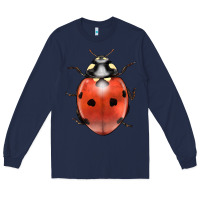 Navy lady bug Long Sleeve Tee - LillyAllenDesigns