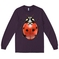Plum lady bug Long Sleeve Tee - LillyAllenDesigns