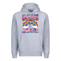 Heather Grey you can go kick rocks with open toed shoes Premium Hoodie - JahusDesignShop