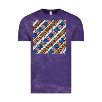 Cloud Purple american mama leopard seamless pattern Vintage Tee - BundleAndBundleShop