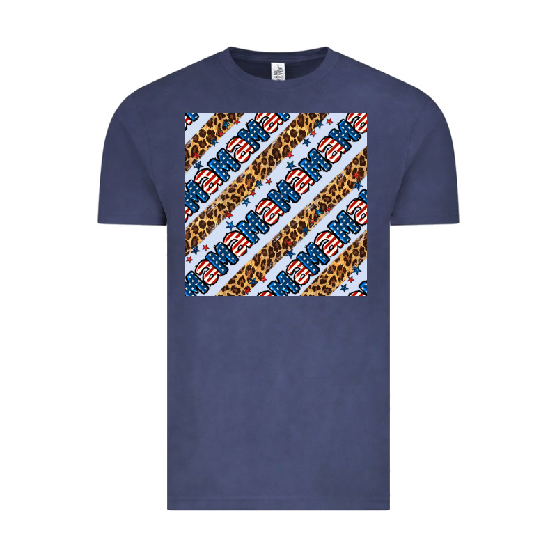 American Mama Leopard Seamless Pattern Vintage Tee by BundleAndBundleShop | Teevron